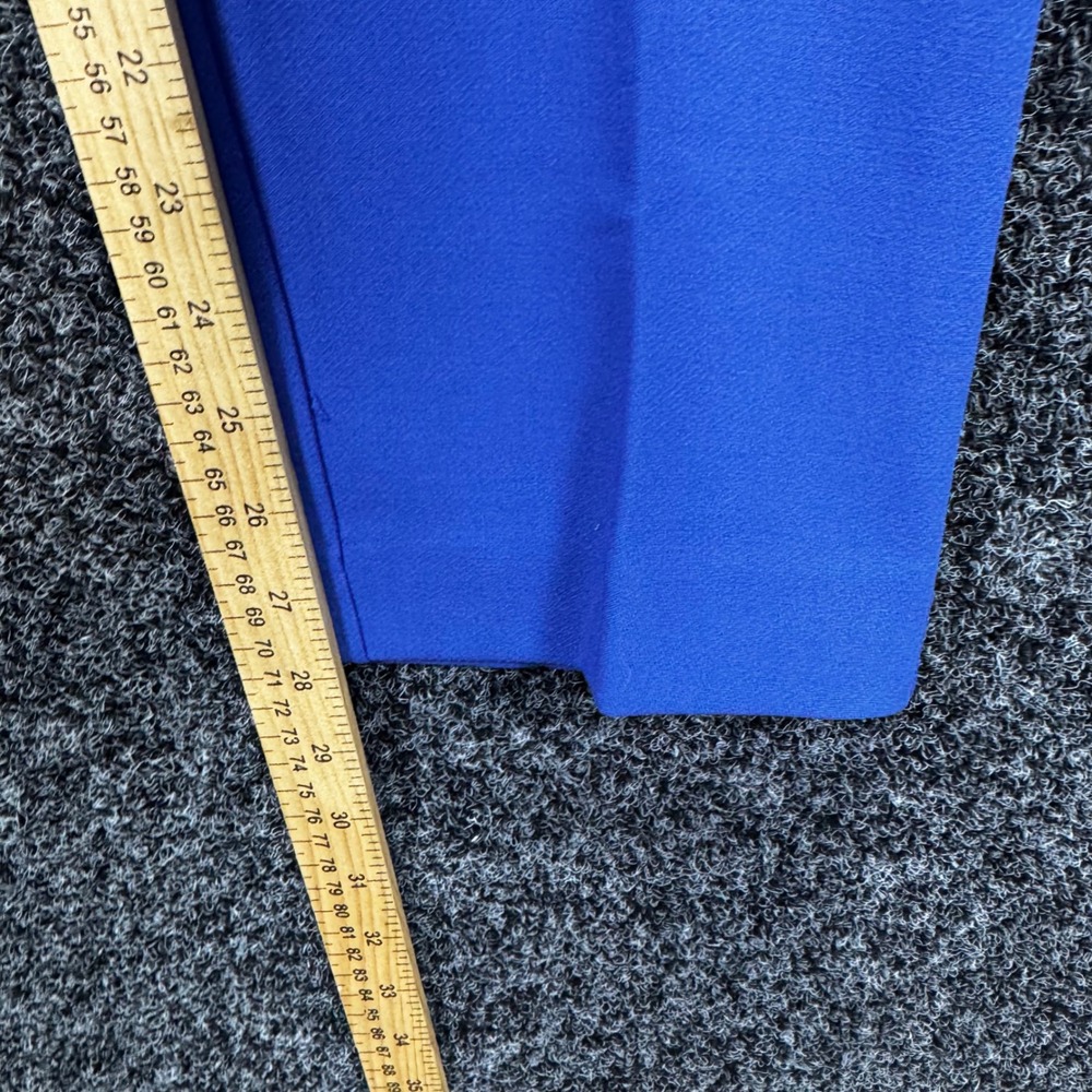 Loft Marisa Fit Dress Pants Womens 6 Cobalt Blue Straight Leg Trousers Office - Picture 3 of 8